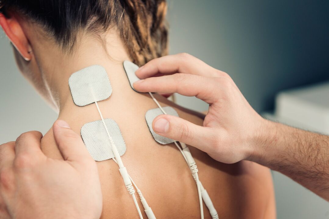 Électrophorèse pour le traitement de l'ostéochondose du cou